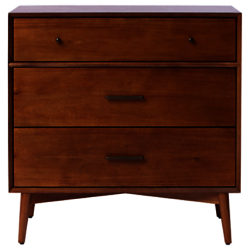 west elm Mid-Century 3 Drawer Chest Acorn